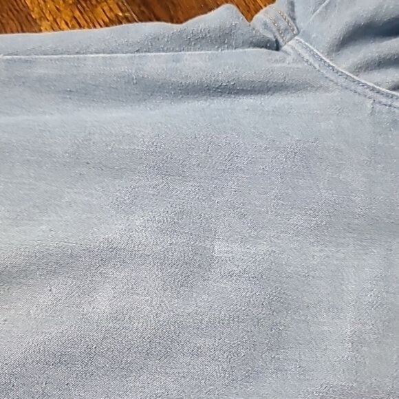 Vintage 70's Retro Lightwash Wide Leg High Rise Jeans Unisex 34" Waist - Picture 14 of 15